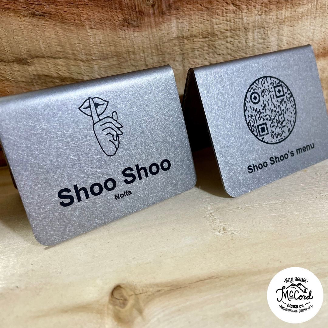 Metal QR Codes-Business Logo, Restaurants, Menu, QR, Sustainable and Eco friendly, Stainless Steel, Customized