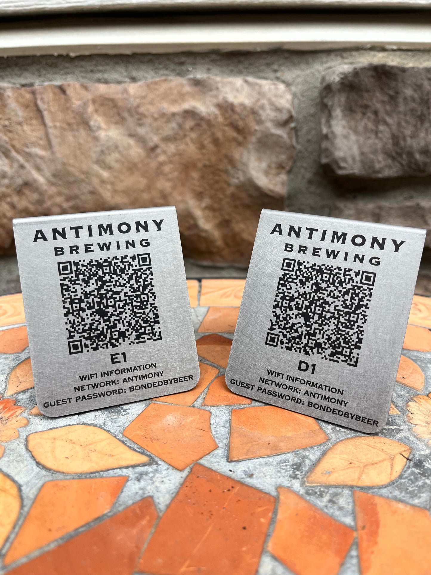 Metal QR Codes-Business Logo, Restaurants, Menu, QR, Sustainable and Eco friendly, Stainless Steel, Customized