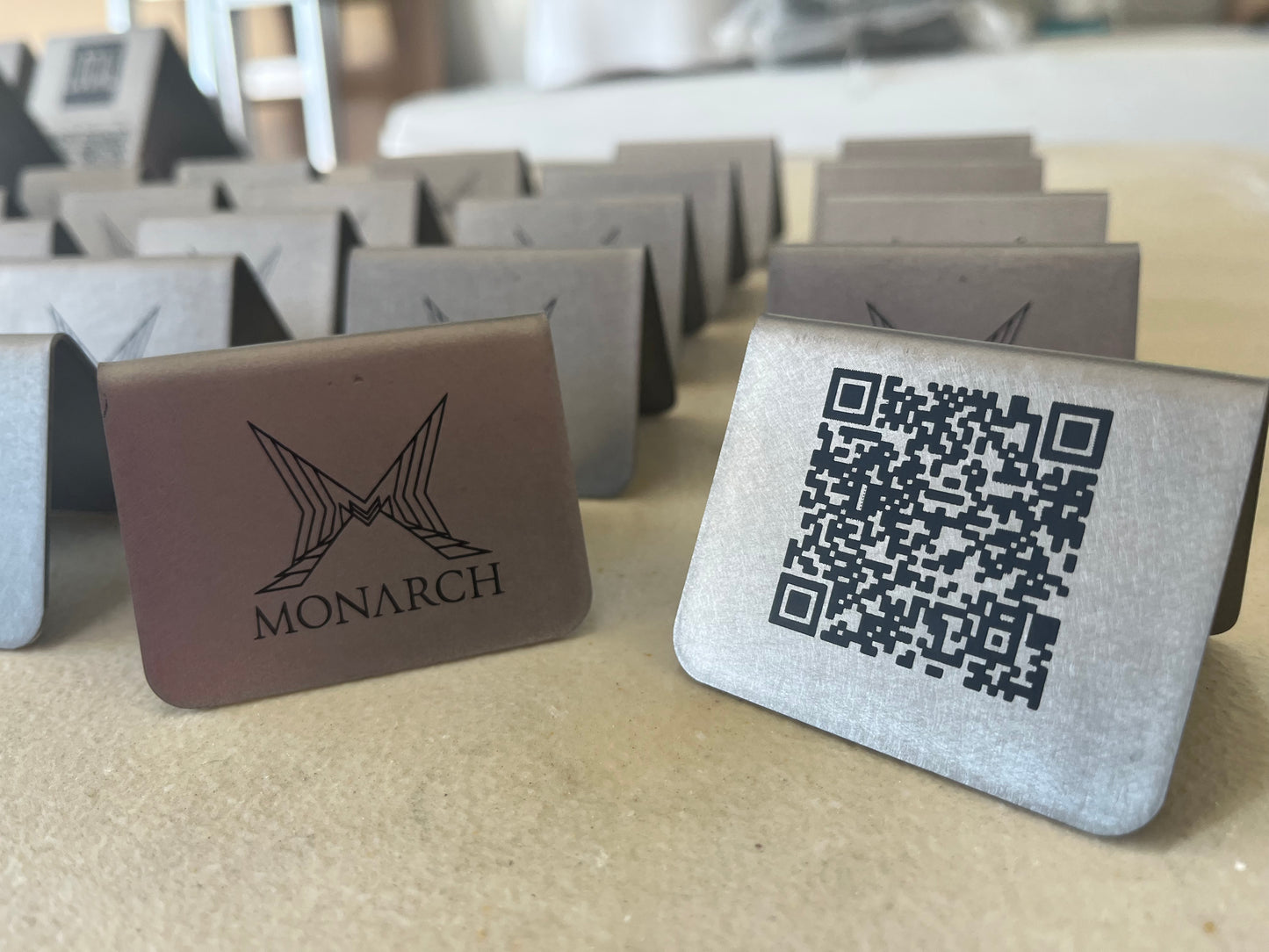 Metal QR Codes-Business Logo, Restaurants, Menu, QR, Sustainable and Eco friendly, Stainless Steel, Customized