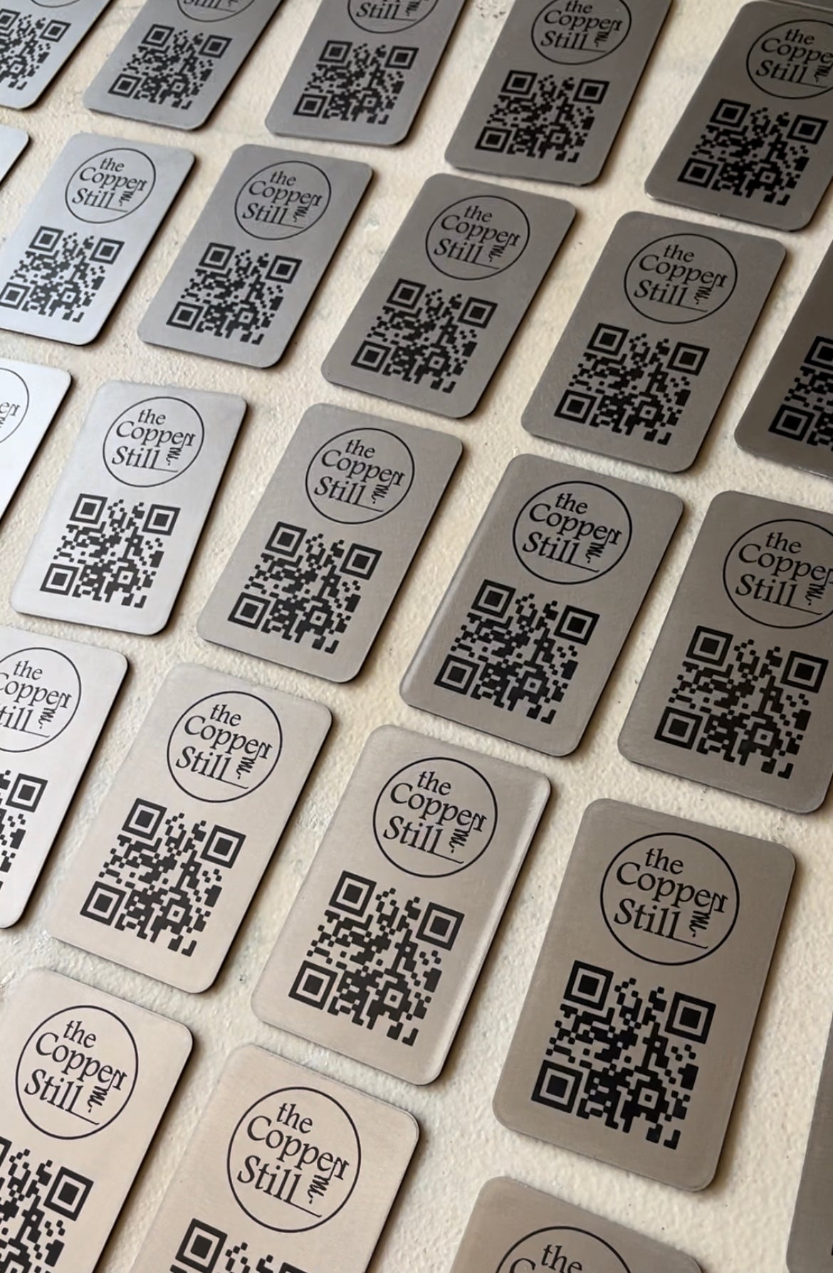 Metal QR Codes-Business Logo, Restaurants, Menu, QR, Sustainable and Eco friendly, Stainless Steel, Customized