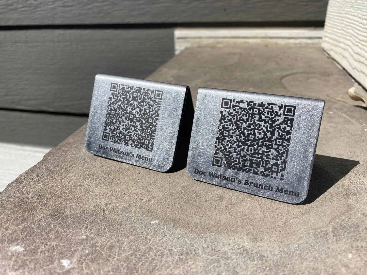 Metal QR Codes-Business Logo, Restaurants, Menu, QR, Sustainable and Eco friendly, Stainless Steel, Customized